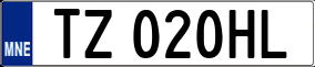 Trailer License Plate